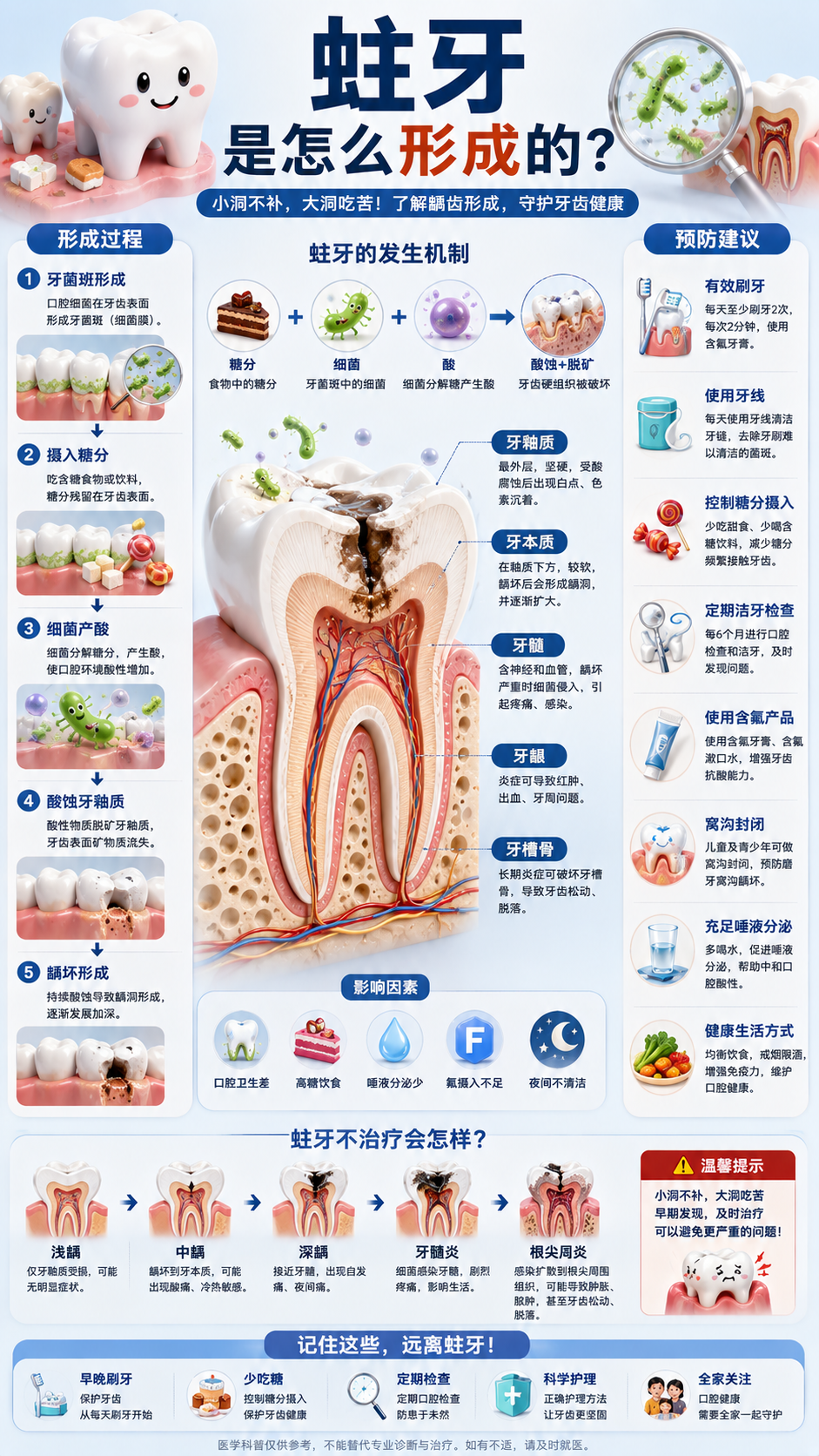 蛀牙图解