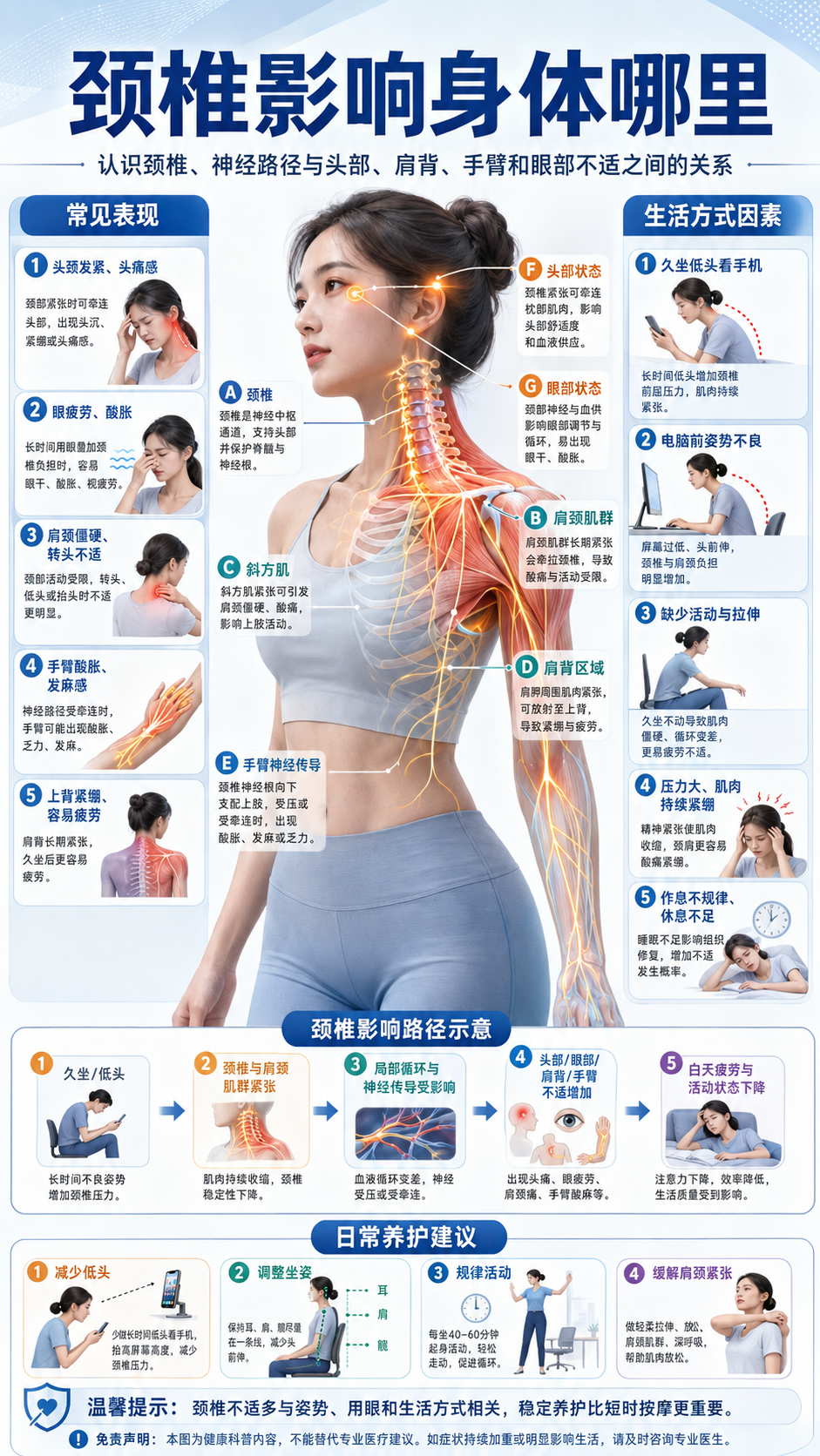 颈椎影响图解
